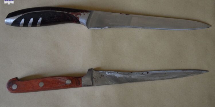 Z nożem na rodziców i policjantów