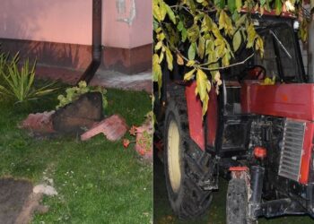 Szczebrzeszyn: Ciągnikiem rolniczym wjechał w budynek