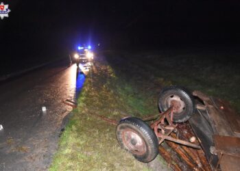 Aleksandrów: Śmiertelny wypadek. Kierowca miał prawie 2 promile