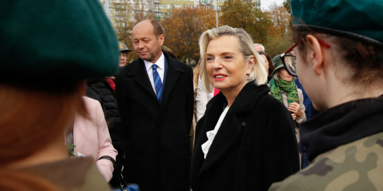 Upamiętnili żołnierzy II Korpusu Polskiego wspólnie z córką generała Władysława Andersa