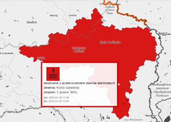 Krzna i Bug w stanie ostrzeżenia hydrologicznego