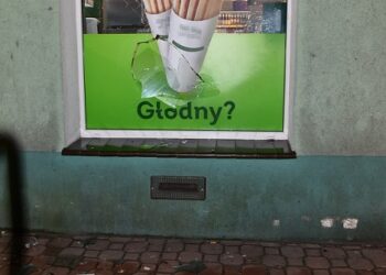 Wybił szybę w sklepie, bo dostał zimnego hot doga?