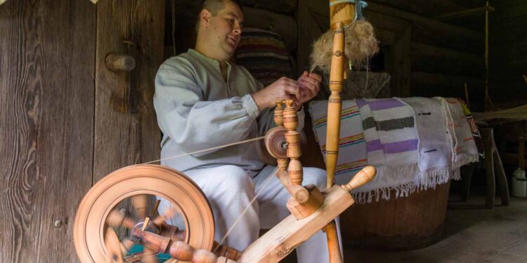 Żniwa lniane i pokaz ręcznej obróbki lnu w Muzeum Wsi Lubelskiej