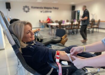 Lubelscy policjanci podzielili się krwią